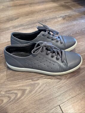Hotter Brooke Gray Casual Sneakers - Size 11 Women’s